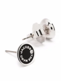 Women Marc Jacobs Enamelled-logo Stud Earrings -Marc Jacobs 17591311 36662975 1000