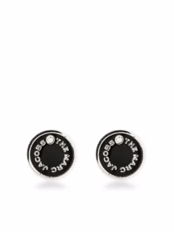 Women Marc Jacobs Enamelled-logo Stud Earrings