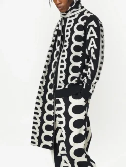 Women Marc Jacobs Monogram-jacquard Wool Scarf -Marc Jacobs 18703452 41192088 1000