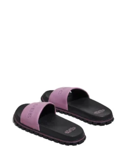Women Marc Jacobs Logo-embossed Leather Slides -Marc Jacobs 19134989 42450617 1000