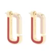 Women Marc Jacobs Two-tone Flat Hoop Earrings