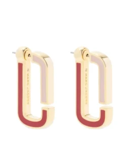 Women Marc Jacobs Two-tone Flat Hoop Earrings