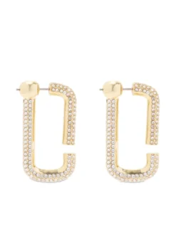 Women Marc Jacobs Crystal-embellished Hoop Earrings -Marc Jacobs 19137143 43245351 1000