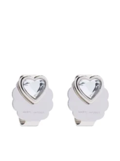 Women Marc Jacobs Crystal-embellished Heart Stud Earrings