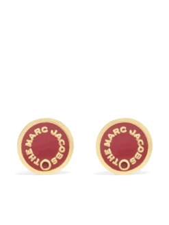 Women Marc Jacobs Engraved-logo Stud Earrings