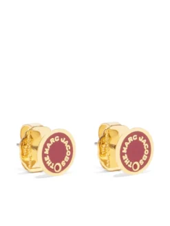 Women Marc Jacobs Engraved-logo Stud Earrings -Marc Jacobs 19138018 43245267 1000
