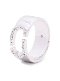 Women Marc Jacobs Crystal-embellished Band Ring -Marc Jacobs 19138031 43250949 1000