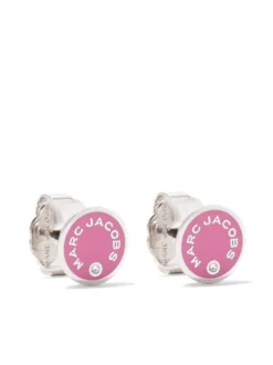Women Marc Jacobs Enamel-logo Stud Earrings