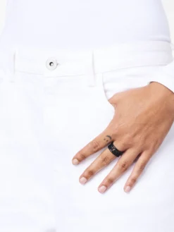 Women Marc Jacobs The Monogram Metal Logo Ring -Marc Jacobs 19600095 44952781 1000