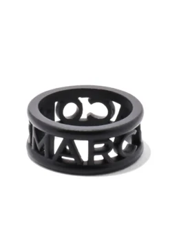 Women Marc Jacobs The Monogram Metal Logo Ring