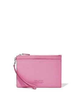 Women Marc Jacobs Leather Embossed-logo Wristlet Wallet