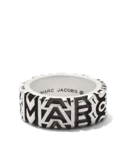 Women Marc Jacobs Logo-engraved Monogram-pattern Ring