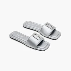 Marc Jacobs The J Marc Metallic Sandal SILVER