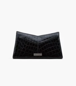 Marc Jacobs The Croc-Embossed St. Marc Convertible Clutch BLACK -Marc Jacobs MJI 2F3HCL019H01 001 F8F8F8 1 1 ALT3