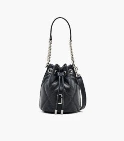 Marc Jacobs The Quilted Leather J Marc Bucket Bag BLACK -Marc Jacobs MJI 2F3HCR045H01 001 F8F8F8 1 1 MAIN 1