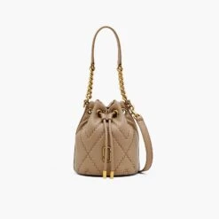 Marc Jacobs The Quilted Leather J Marc Bucket Bag CAMEL