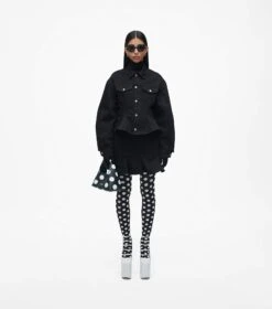 Marc Jacobs The Spots Mini Sack Bag BLACK/WHITE -Marc Jacobs MJI 2F3HSH022H01 005 F8F8F8 1 1 ALT1
