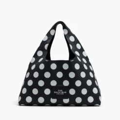 Marc Jacobs The Spots XL Sack Bag BLACK/WHITE