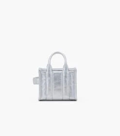 Marc Jacobs The Metallic Leather Mini Tote Bag SILVER -Marc Jacobs MJI 2F3HTT003H01 040 F8F8F8 1 1 ALT3
