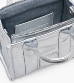 Marc Jacobs The Metallic Leather Mini Tote Bag SILVER -Marc Jacobs MJI 2F3HTT003H01 040 F8F8F8 1 1 ALT5
