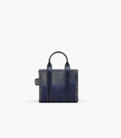 Marc Jacobs The Denim-Printed Leather Mini Tote Bag DENIM -Marc Jacobs MJI 2F3HTT058H01 403 F8F8F8 1 1 ALT3