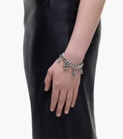 Marc Jacobs The Mini Icon Charm Bracelet LIGHT ANTIQUE SILVER -Marc Jacobs MJI 2F3JBR001J60 029 F8F8F8 1 1 ALT1