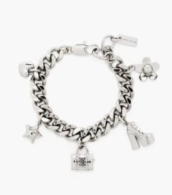 Marc Jacobs The Mini Icon Charm Bracelet LIGHT ANTIQUE SILVER -Marc Jacobs MJI 2F3JBR001J60 029 F8F8F8 1 1 MAIN 2