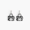 Marc Jacobs The Spots Tote Earrings BLACK MULTI/SILVER