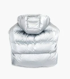 Marc Jacobs The Hooded Puffer Vest SILVER -Marc Jacobs MJI 2F3RCT002W02 040 F8F8F8 1 1 ALT4