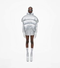 Marc Jacobs The Hooded Puffer Vest SILVER -Marc Jacobs MJI 2F3RCT002W02 040 F8F8F8 1 1 ALT6
