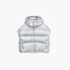 Marc Jacobs The Hooded Puffer Vest SILVER