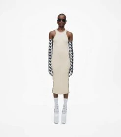 Marc Jacobs The Logo Racer Dress IVORY/BLACK -Marc Jacobs MJI 2F3RDR002K26 174 F8F8F8 1 1 MAIN 2