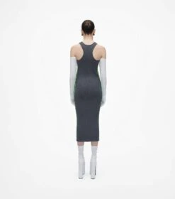 Marc Jacobs The Logo Racer Dress GUNMETAL/APPLE -Marc Jacobs MJI 2F3RDR002K26 356 F8F8F8 1 1 ALT3