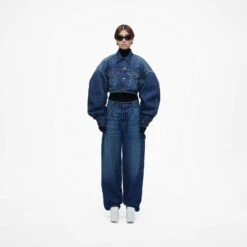 Marc Jacobs The Cropped Padded Jacket FUTURE INDIGO