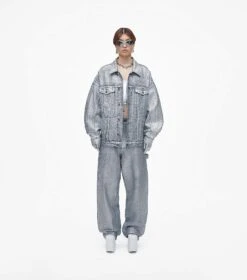 Marc Jacobs The Monogram Big Trucker MATTE SILVER -Marc Jacobs MJI 2F3RJC005D14 051 F8F8F8 1 1 ALT1