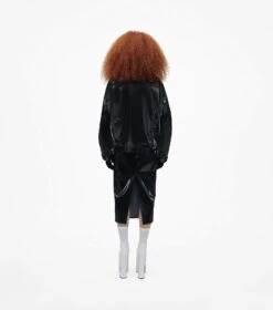 Marc Jacobs The Reflective Trucker Jacket BLACK -Marc Jacobs MJI 2F3RJC006W06 001 F8F8F8 1 1 ALT3