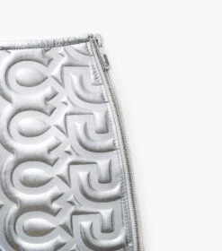 Marc Jacobs The Puffy Leather Mini Skirt SILVER -Marc Jacobs MJI 2F3RSK002W19 040 F8F8F8 1 1 ALT5