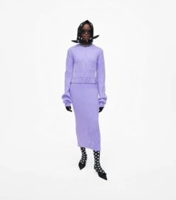 Marc Jacobs The Femme Crewneck Sweater ICED LAVENDER -Marc Jacobs MJI 2F3RTP001K03 547 F8F8F8 1 1 ALT1