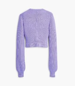 Marc Jacobs The Femme Crewneck Sweater ICED LAVENDER -Marc Jacobs MJI 2F3RTP001K03 547 F8F8F8 1 1 ALT4
