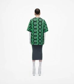 Marc Jacobs The Monogram Big T-Shirt GUNMETAL/APPLE -Marc Jacobs MJI 2F3RTP002C06 356 F8F8F8 1 1 ALT3