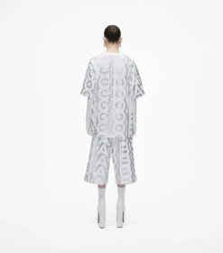 Marc Jacobs The Monogram Big T-Shirt SILVER/BRIGHT WHITE -Marc Jacobs MJI 2F3RTP002C16 113 F8F8F8 1 1 ALT3