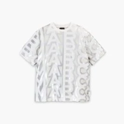 Marc Jacobs The Monogram Big T-Shirt SILVER/BRIGHT WHITE