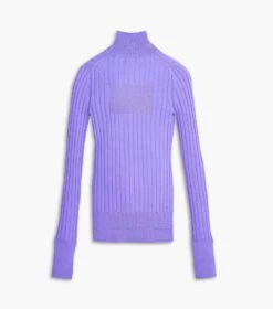 Marc Jacobs The Lightweight Ribbed Turtleneck LAVENDER -Marc Jacobs MJI 2F3RTP002K04 530 F8F8F8 1 1 ALT4