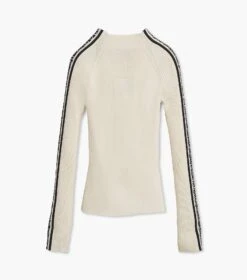 Marc Jacobs The Raglan Logo Mockneck IVORY/BLACK -Marc Jacobs MJI 2F3RTP003K05 174 F8F8F8 1 1 ALT4
