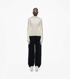 Marc Jacobs The Raglan Logo Mockneck IVORY/BLACK -Marc Jacobs MJI 2F3RTP003K05 174 F8F8F8 1 1 MAIN 1