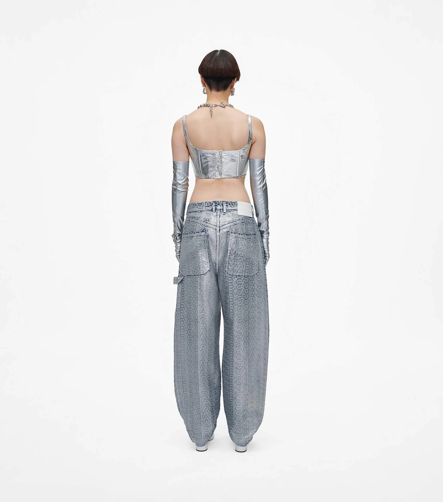 Marc Jacobs The Leather Bustier SILVER 5 Marc Jacobs The Leather Bustier SILVER - Image 5