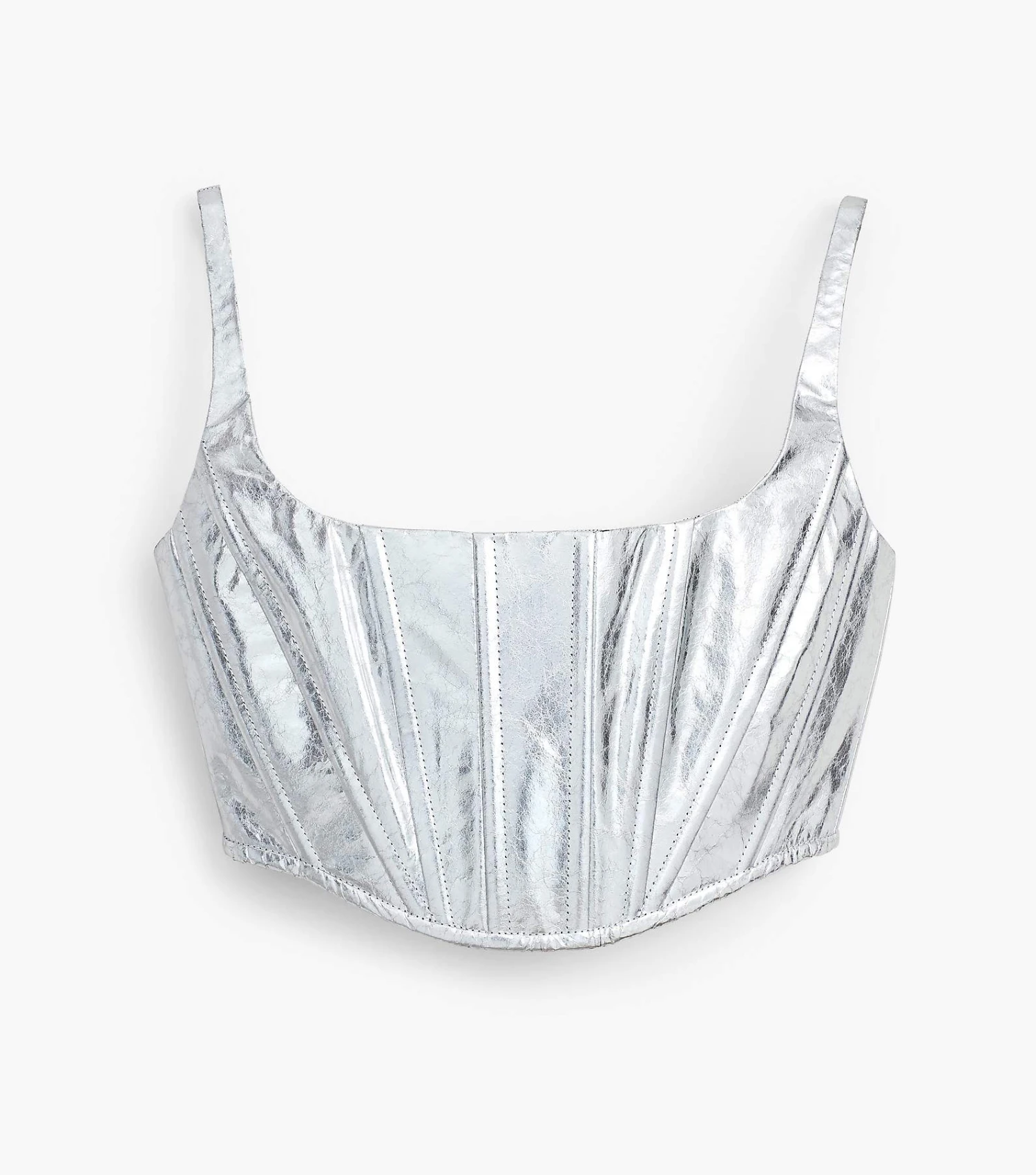 Marc Jacobs The Leather Bustier SILVER 2 Marc Jacobs The Leather Bustier SILVER - Image 2