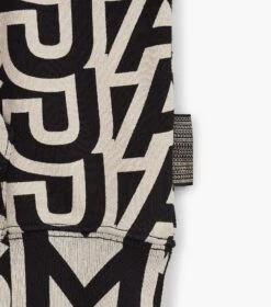 Marc Jacobs The Monogram Crop Hoodie BLACK/IVORY -Marc Jacobs MJI 2F3RTP011C09 004 F8F8F8 1 1 ALT5