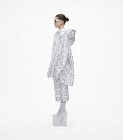 Marc Jacobs The Monogram Zip Hoodie SILVER/BRIGHT WHITE -Marc Jacobs MJI 2F3RTP012C14 113 F8F8F8 1 1 ALT2