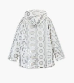 Marc Jacobs The Monogram Zip Hoodie SILVER/BRIGHT WHITE -Marc Jacobs MJI 2F3RTP012C14 113 F8F8F8 1 1 ALT4